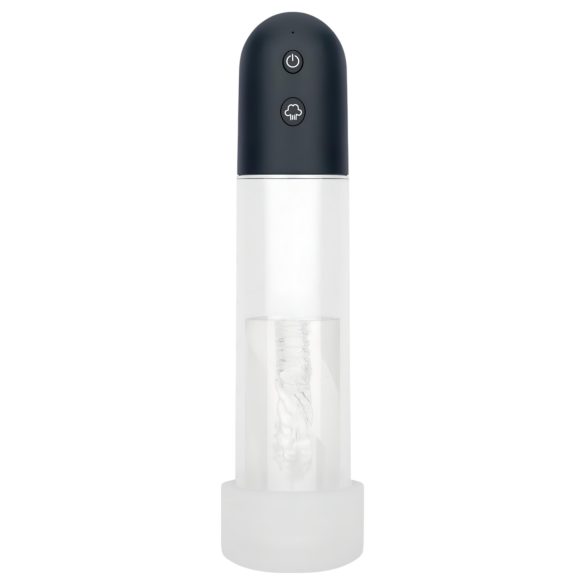 Pompa automată pentru plăcere Boners (transparent-negru)