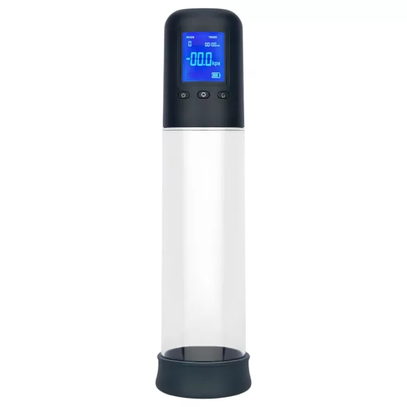 Boners - pompă peniană automată LCD - transparent/negru