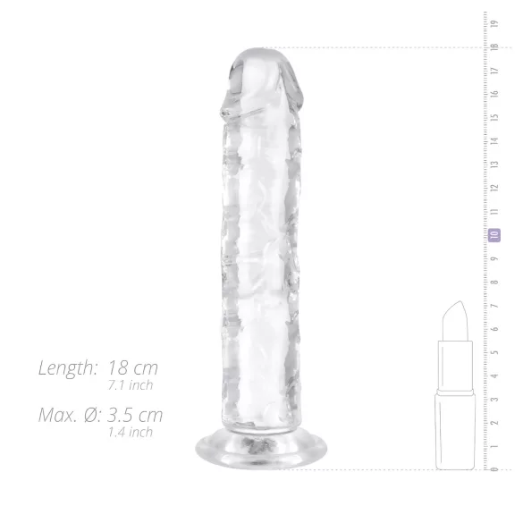 EasyToys - dildo flexibil gel - 16cm - transparent