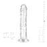 EasyToys - dildo flexibil gel - 16cm - transparent