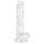 EasyToys - dildo cu testicul - 17cm - transparent