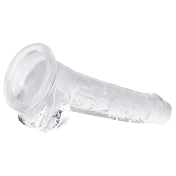 EasyToys - dildo cu testicul - 17cm - transparent