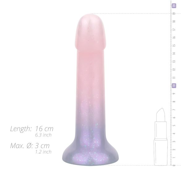 EasyToys Mermaid - dildo glitter - silicon roz - 15cm