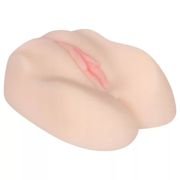FWB - Masturbator vagin și anus cu vibrații - silicon natur