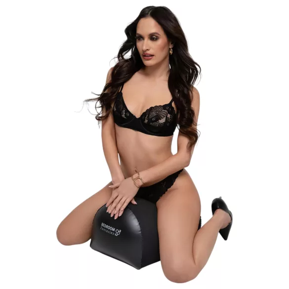 Bedroom Fantasies - pernă sexuală gonflabilă cu suport vibrator - negru