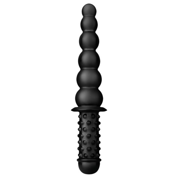BUTTR Akimbo - Dildo anal cu două capete (negru)