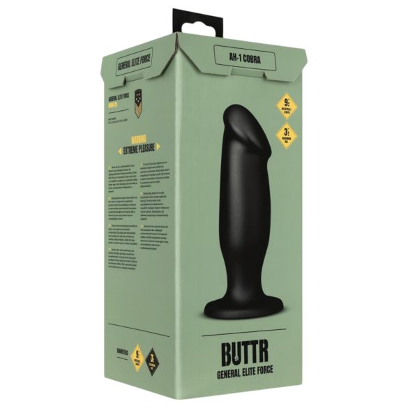 BUTTR - dildo anal cu ventuză - negru