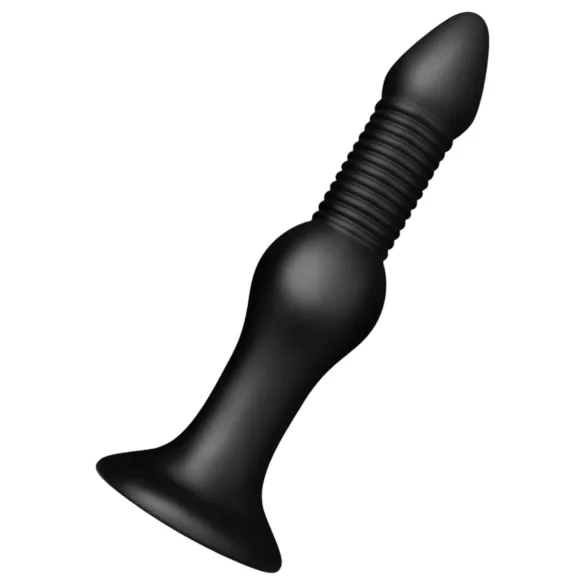 BUTTR - dildo anal - formă bombă - silicon negru