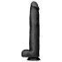 BUTTR - dildo realist uriaș - 43 cm - negru