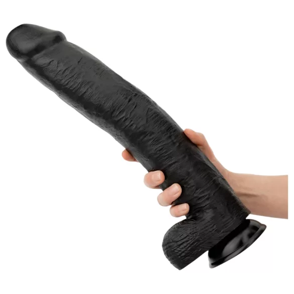 BUTTR - dildo realist uriaș - 43 cm - negru