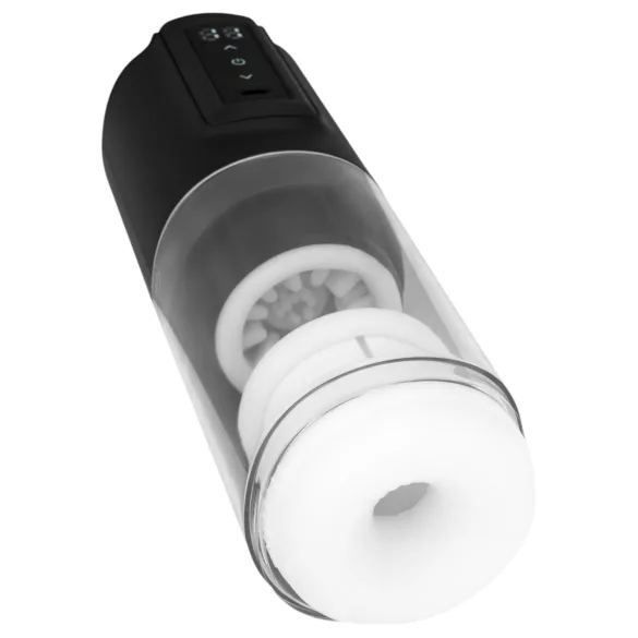 CRUIZR CX10 - masturbator rotativ și cu mișcare sus-jos - negru
