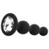 EasyToys - dop anal cu bile - silicon negru