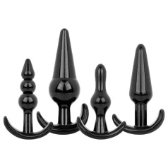 EasyToys - set dopuri anale - 4 piese - negru
