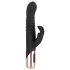Rosy Gold - Vibrator negru cu braț pentru clitoris