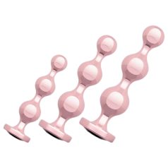 Rosy Gold - set dildo anal - metal roz auriu