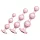 Rosy Gold - set de dildo-uri anale (aur roz)