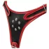 Easytoys - chiloți cu dildo triplu strap-on - negru