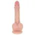 Real Fantasy Declan - dildo realist cu prepuț (culoarea pielii) - 18 cm