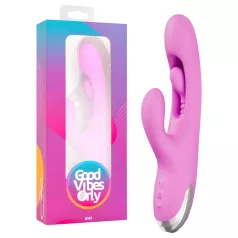   Good Vibes Only - vibrator cu braț pentru clitoris și deget mobil (mov)