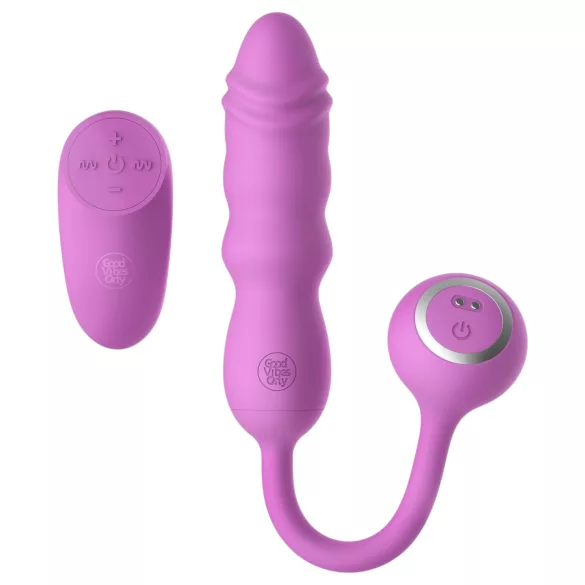 Good Vibes Only - ou vibrator cu vibrații puternice, cu telecomandă (roz)