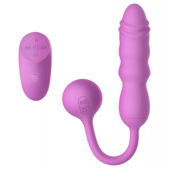 Good Vibes Only - ou vibrator cu vibrații puternice, cu telecomandă (roz)
