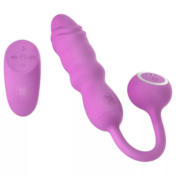 Good Vibes Only - ou vibrator cu vibrații puternice, cu telecomandă (roz)