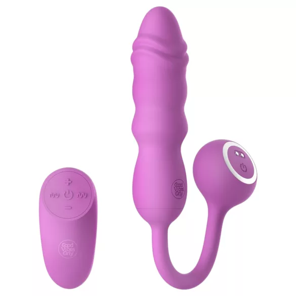Good Vibes Only - ou vibrator cu vibrații puternice, cu telecomandă (roz)