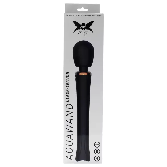 Pixey Aquawand - vibrator de masaj rezistent la apă (negru)