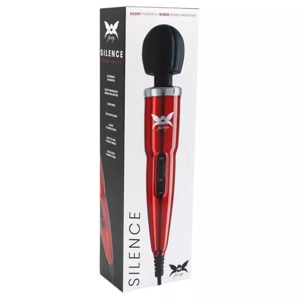 Pixey Silence - vibrator de masaj silențios (roșu)
