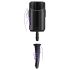 Kiiroo dildo realist cu vacuum - 19cm (negru)