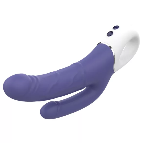 Dreamtoys Essentials - vibrator dublu (mov)