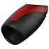 Dreamtoys Essentials - masturbator cu aspirație și vibrații (negru)