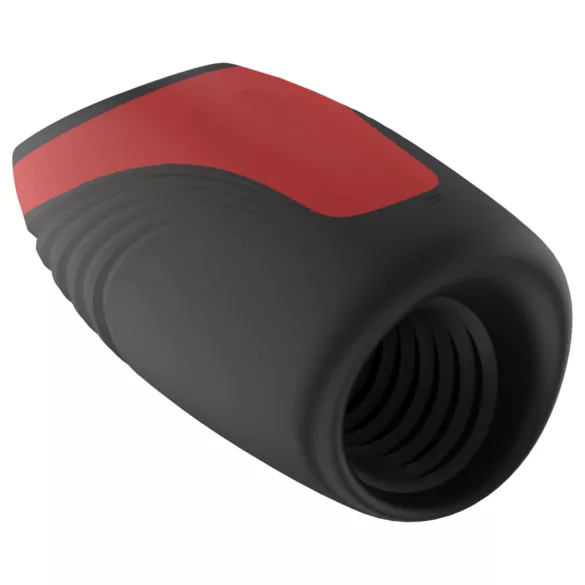 Dreamtoys Essentials - masturbator cu aspirație și vibrații (negru)