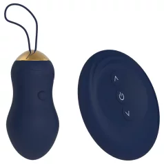   Goddess - ou vibrator purtabil cu telecomandă (albastru închis)