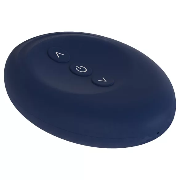 Goddess - ou vibrator purtabil cu telecomandă (albastru închis)