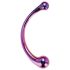 Dreamtoys - dildo pentru masaj din sticlă (metalizat)