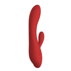   Red Revolution Sofia - vibrator cu clitoris și baterie incorporată (roșu)