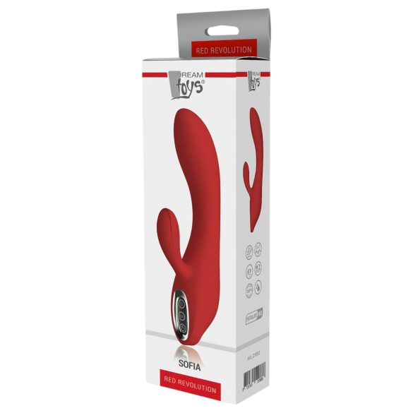 Red Revolution Sofia - vibrator cu braț pentru clitoris - reîncărcabil - roșu