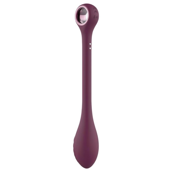 Glam - vibrator flexibil impermeabil cu baterii, pentru punctul G (mov)