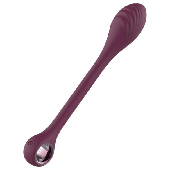 Glam - vibrator flexibil impermeabil cu baterii, pentru punctul G (mov)