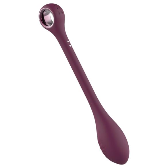Glam - vibrator flexibil impermeabil cu baterii, pentru punctul G (mov)