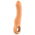 Glam - vibrator flexibil cu striații (culoare piersică)