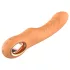 Glam - vibrator flexibil cu striații (culoare piersică)
