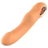 Glam - vibrator flexibil cu striații (culoare piersică)