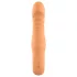 Glam - vibrator flexibil cu striații (culoare piersică)