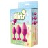 Set de antrenament anal Flirts - Kit căiță anală (3 piese) - roz