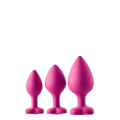   Set de instruire anală Flirts - set dildo anal (3 bucăți) - roz