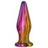 Glamour Glass - vârf ascuțit, vibrator anal din sticlă, control radio (colorat)