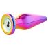 Glamour Glass - vârf ascuțit, vibrator anal din sticlă, control radio (colorat)