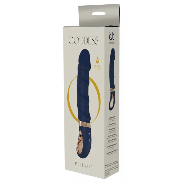 Goddess Belenos - vibrator pentru punctul G cu încălzire - albastru